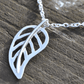 Single Silver Leaf Pendant