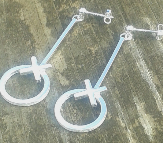 Hugs and Kisses Dangle Earrings