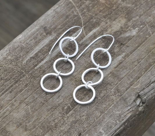 Lots of Hugs Silver Earrings