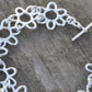 Silver Irish Floral Lace Bracelet