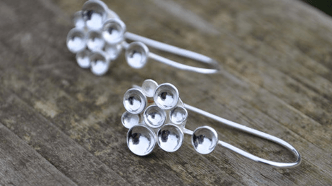 Silver Causeway Static Dangle Earrings