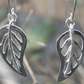 Silver Leaf Dangle Earrings